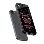 as pretty as you treat people back phone cover | glass case for iphone 16e