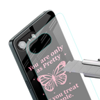 as pretty as you treat people back phone cover | glass case for iphone 16e