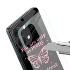 as pretty as you treat people back phone cover | glass case for oneplus nord 3