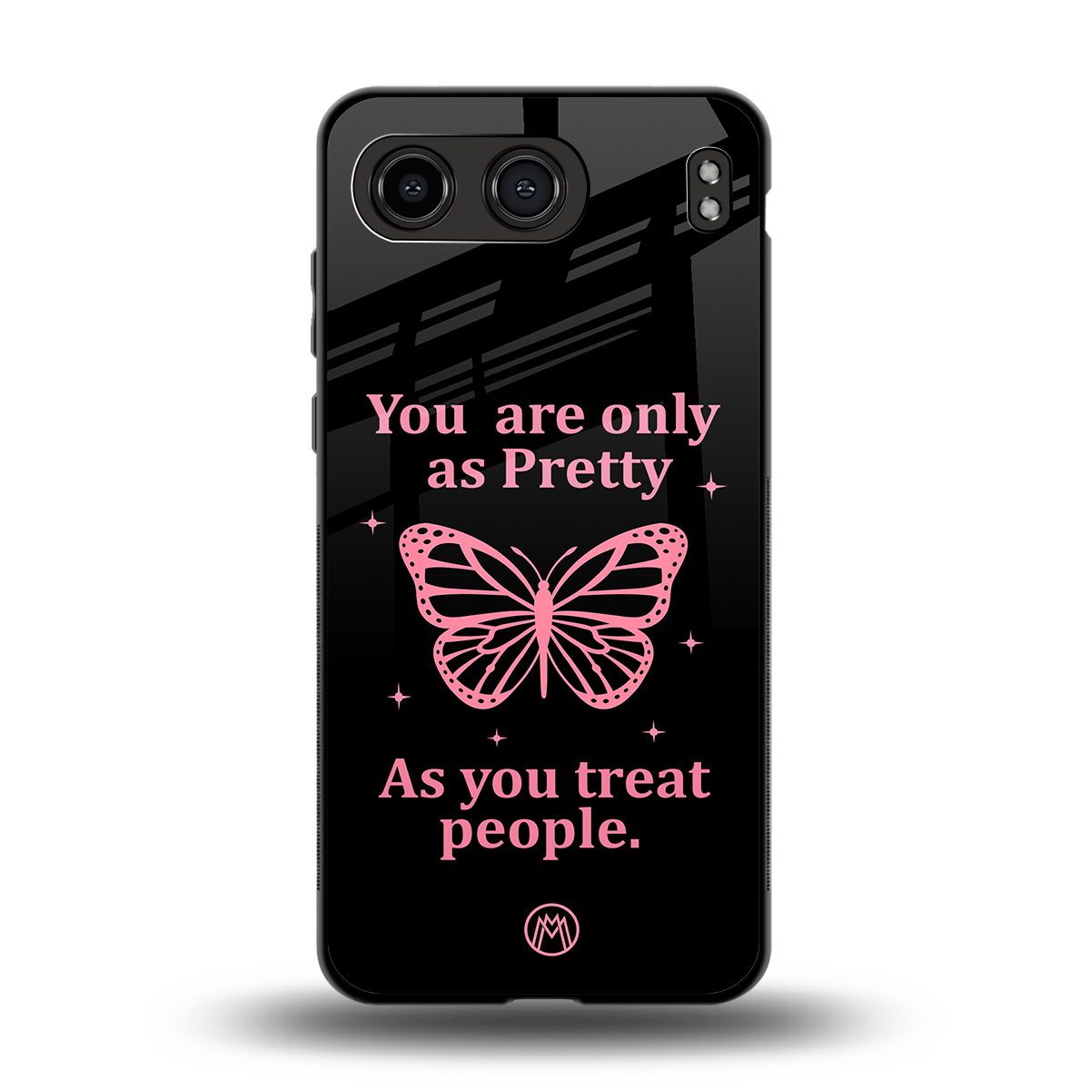 as pretty as you treat people back phone cover | glass case for oneplus nord 4