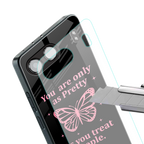 as pretty as you treat people back phone cover | glass case for oneplus nord 4