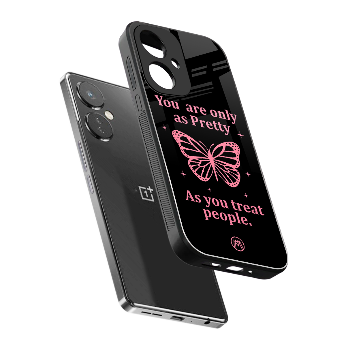 as pretty as you treat people back phone cover | glass case for oneplus nord ce 3