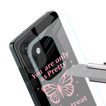 as pretty as you treat people back phone cover | glass case for oneplus nord ce 3