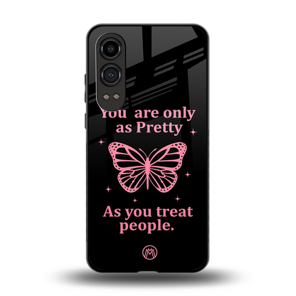 as pretty as you treat people back phone cover | glass case for oneplus nord ce 4 lite