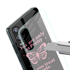 as pretty as you treat people back phone cover | glass case for oneplus nord ce 4 lite