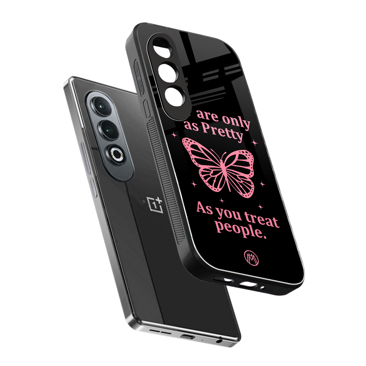 as pretty as you treat people back phone cover | glass case for oneplus nord ce 4