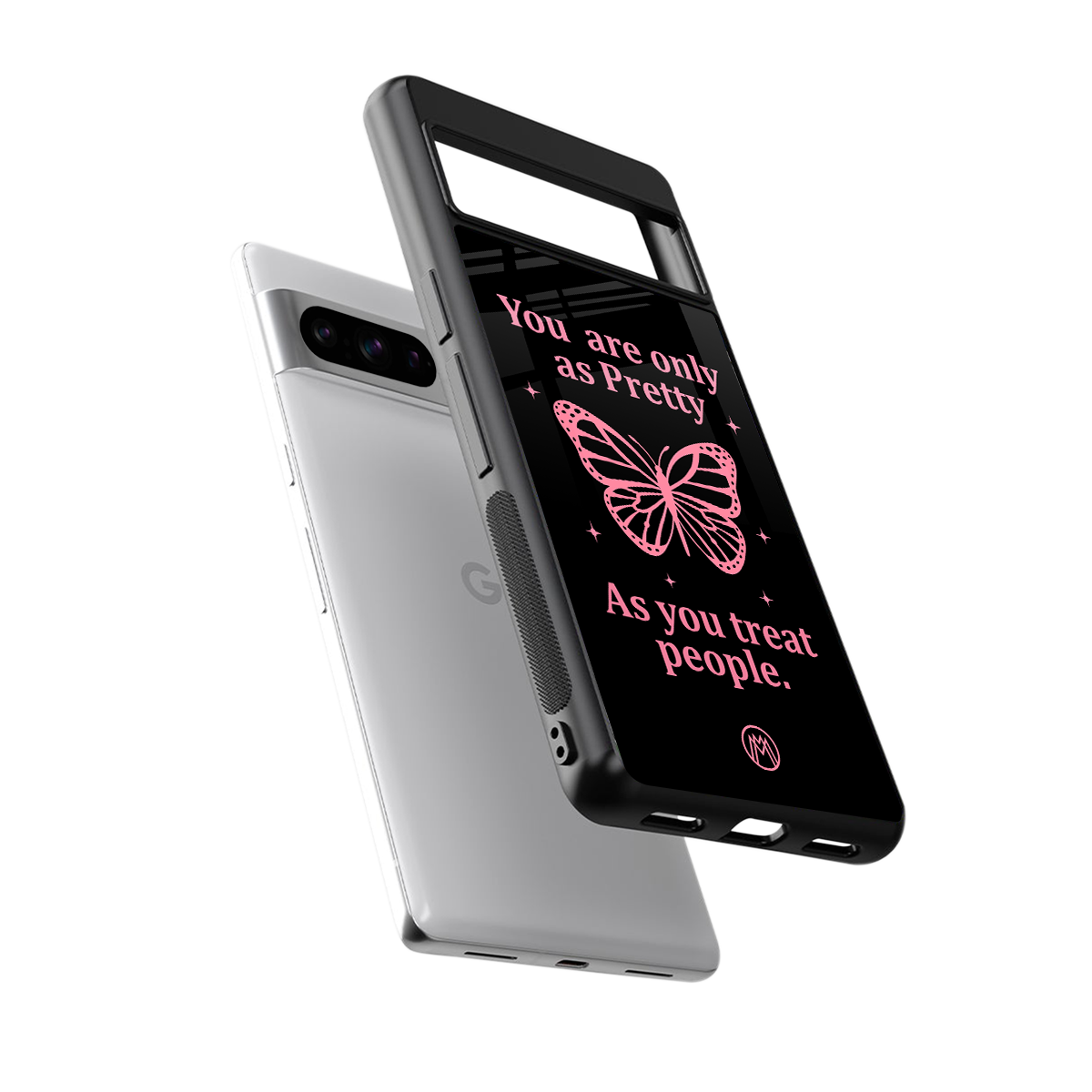as pretty as you treat people back phone cover | glass case for google pixel 8 pro