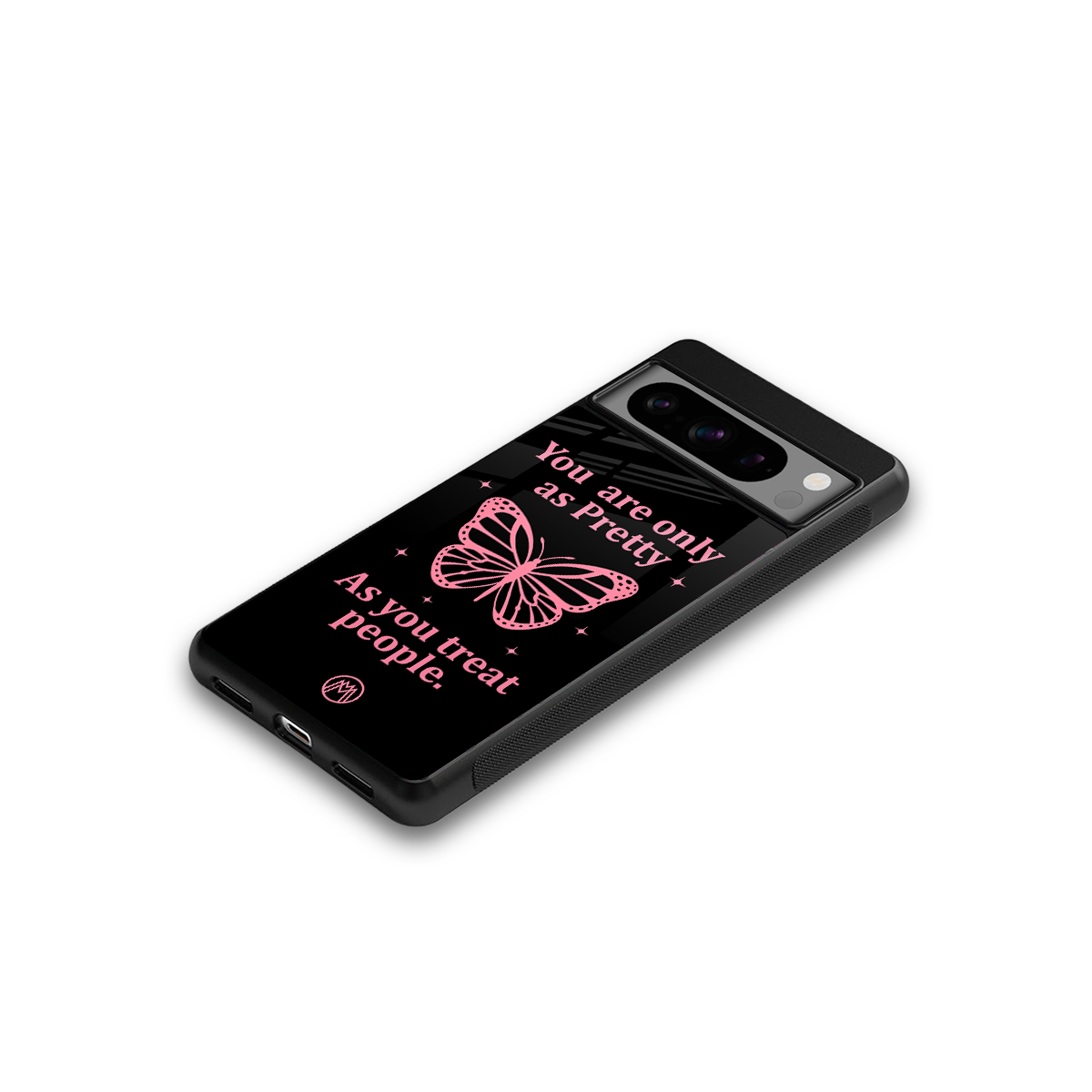 as pretty as you treat people back phone cover | glass case for google pixel 8 pro