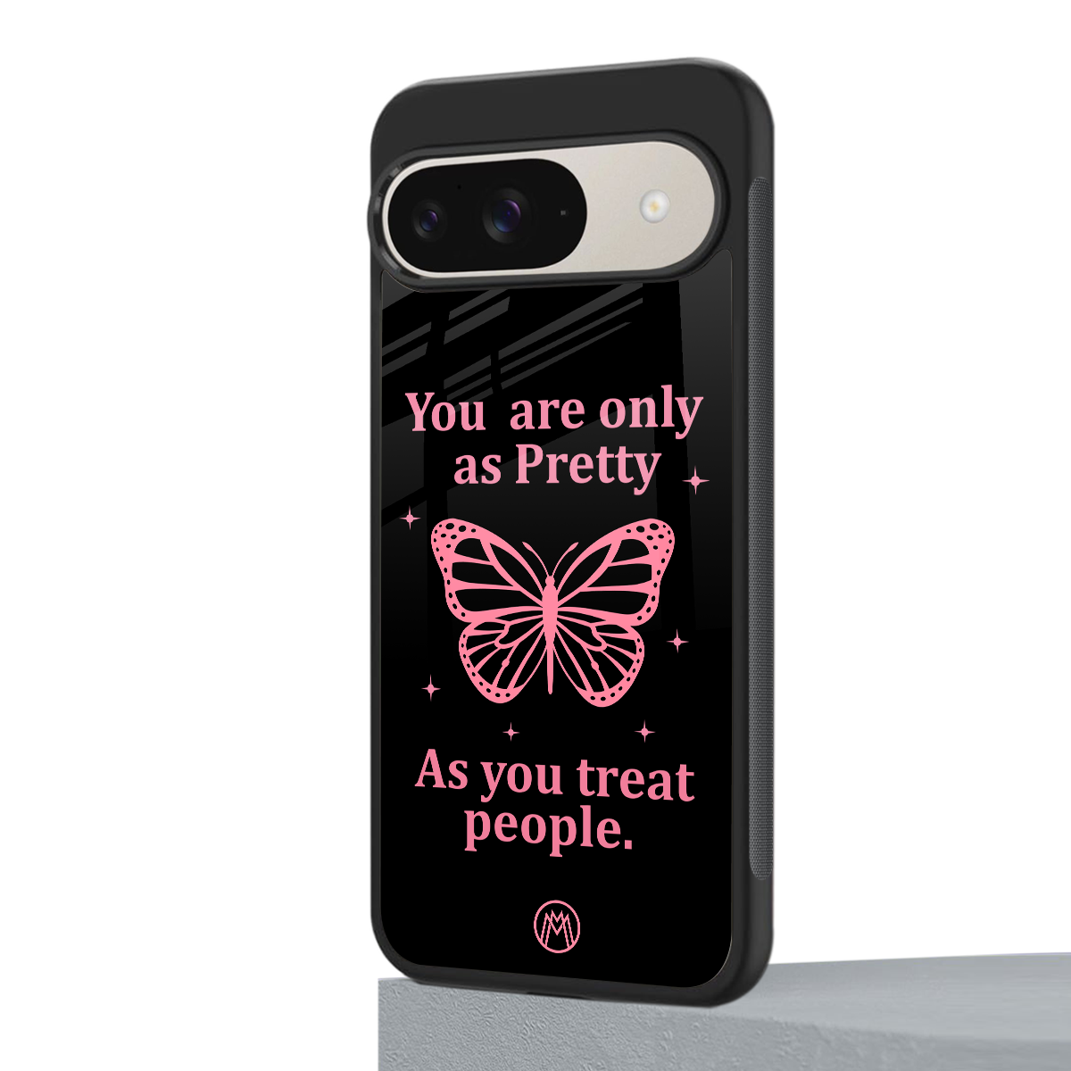 as pretty as you treat people back phone cover | glass case for google pixel 9