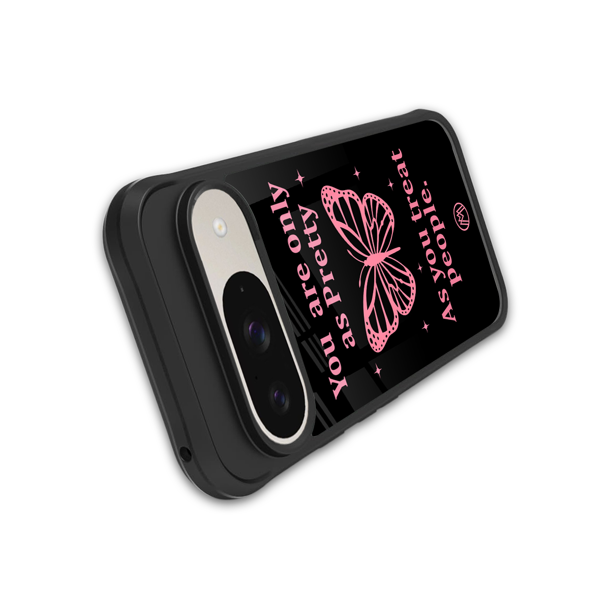 as pretty as you treat people back phone cover | glass case for google pixel 9