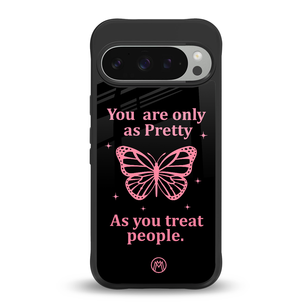 as pretty as you treat people back phone cover | glass case for google pixel 9 pro