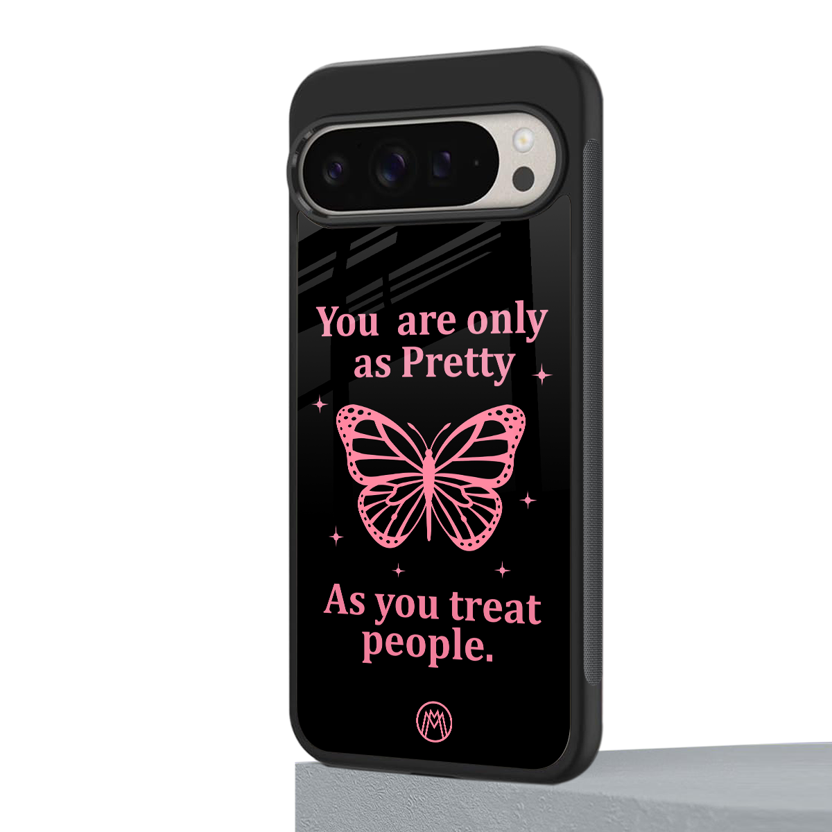 as pretty as you treat people back phone cover | glass case for google pixel 9 pro