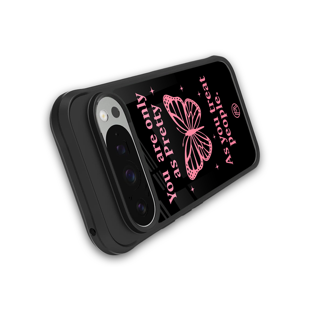 as pretty as you treat people back phone cover | glass case for google pixel 9 pro