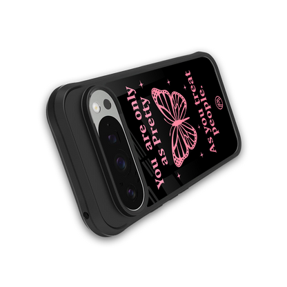 as pretty as you treat people back phone cover | glass case for google pixel 9 pro