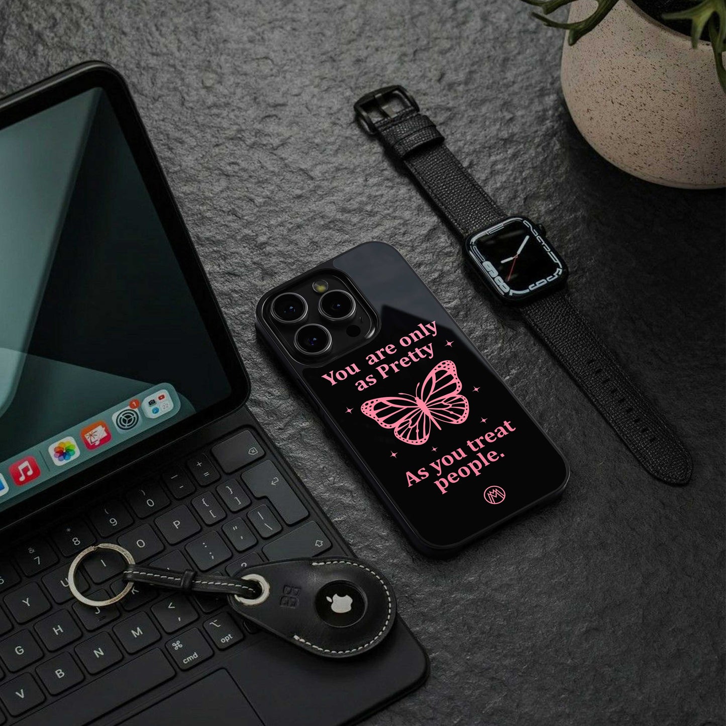 as pretty as you treat people back phone cover | glass case for iphone 16e