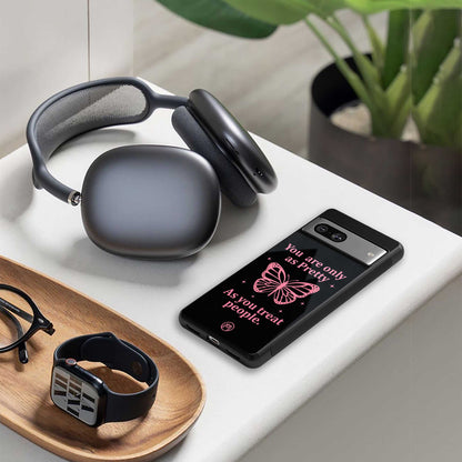 as pretty as you treat people back phone cover | glass case for iphone 16e