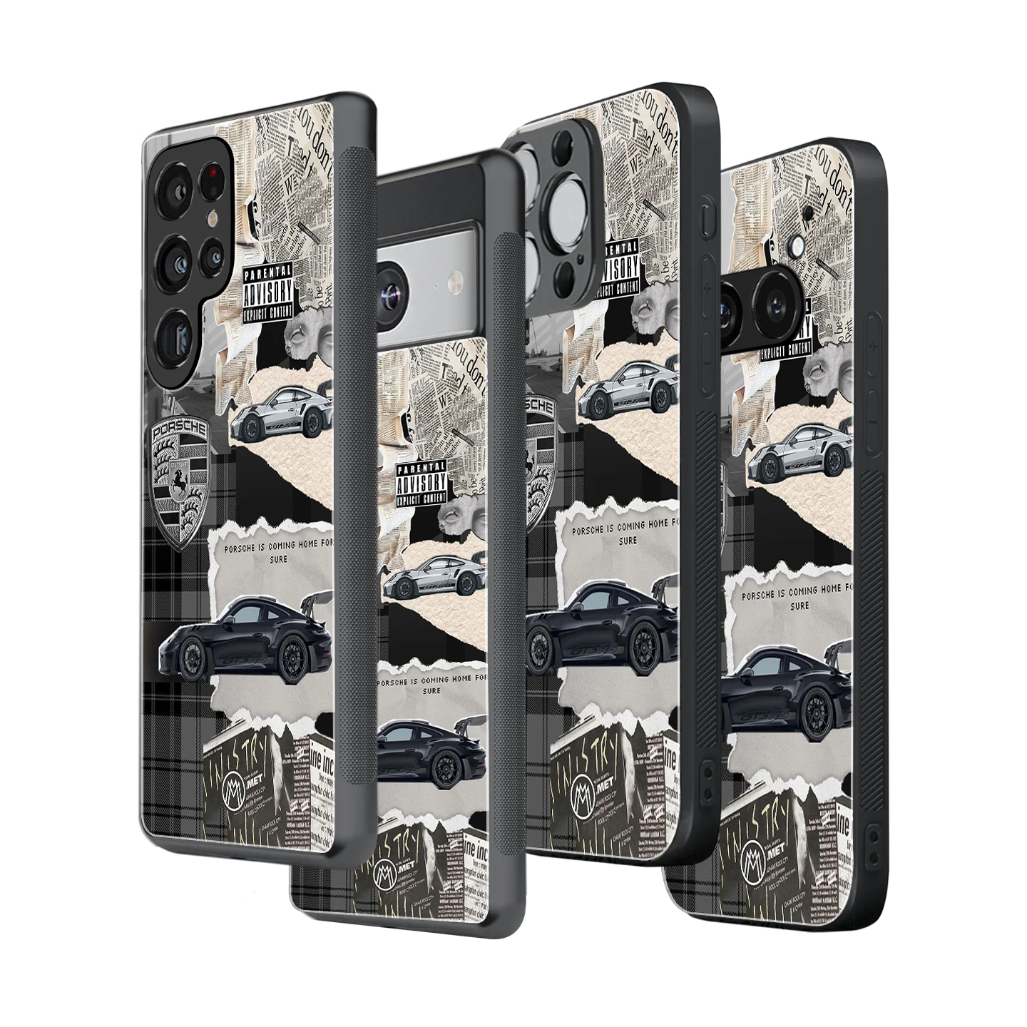 Stylish Glass Back Case for All Smartphones iPhone, Samsung, OnePlus, Pixel, Redmi, Oppo, Vivo, Motorola
