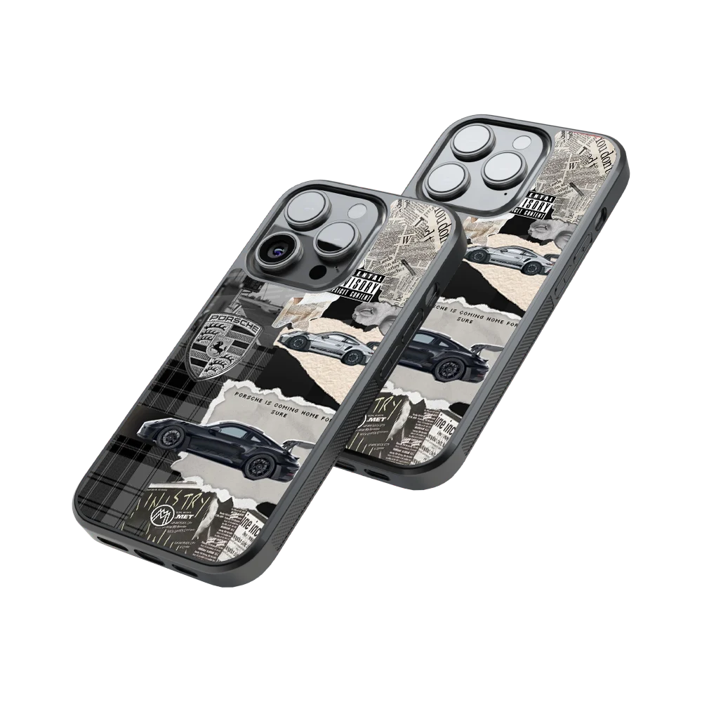 Protective Glass Back Phone Case Compatible with iPhone, Samsung, OnePlus, Pixel & More