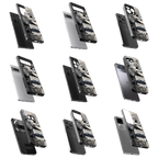 Durable Glass Back Mobile Case for iPhone, Samsung, OnePlus, Google Pixel, Redmi, Vivo, Oppo