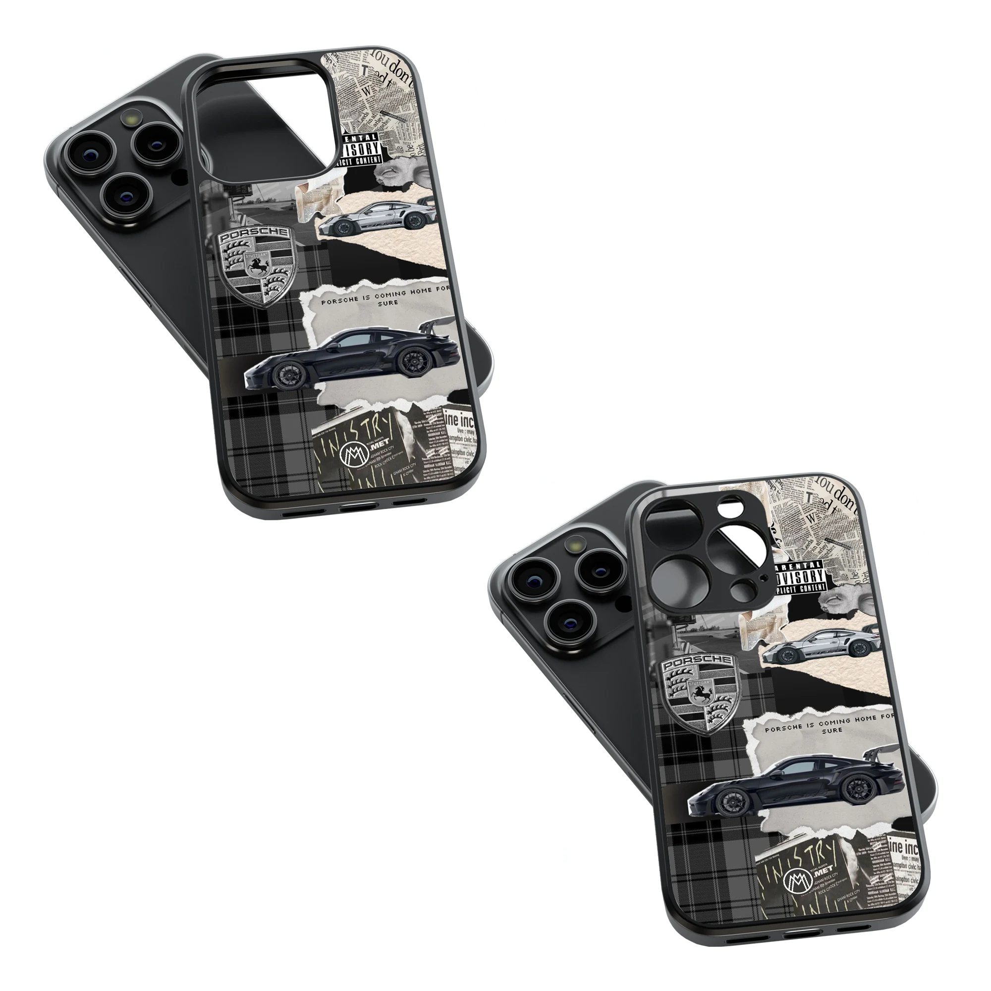 Trendy Glass Back Mobile Case for iPhone, Samsung, Redmi, OnePlus, Google Pixel, Motorola