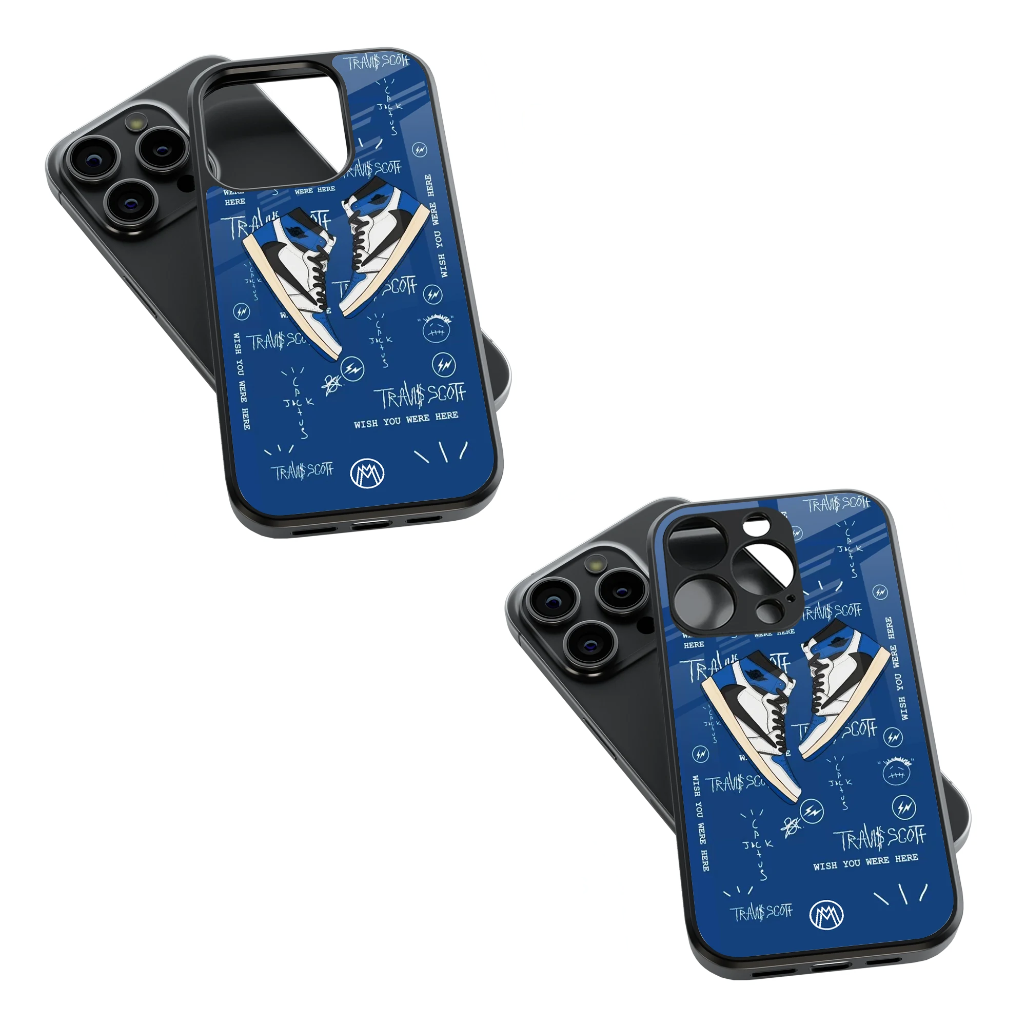 Trendy Glass Back Mobile Case for iPhone, Samsung, Redmi, OnePlus, Google Pixel, Motorola