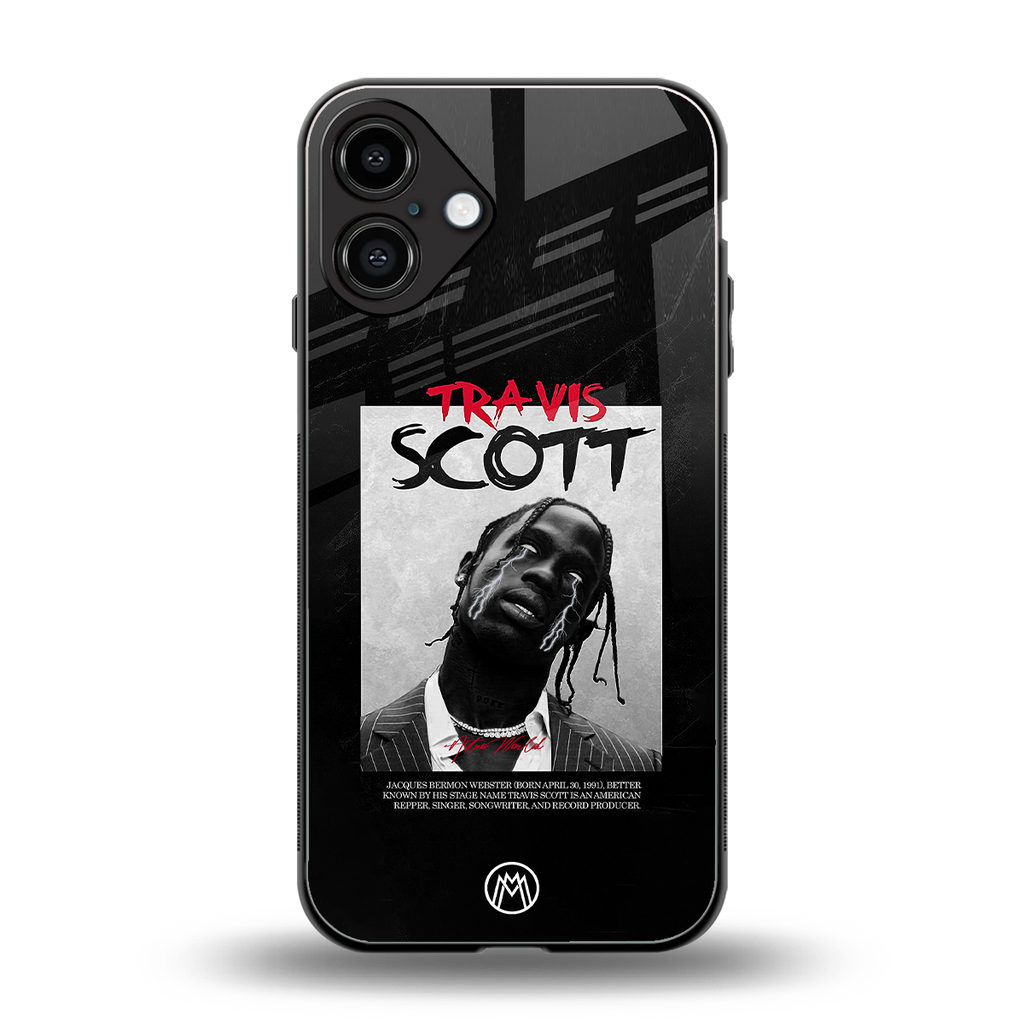 astro world back phone cover | glass case for iphone 16 plus