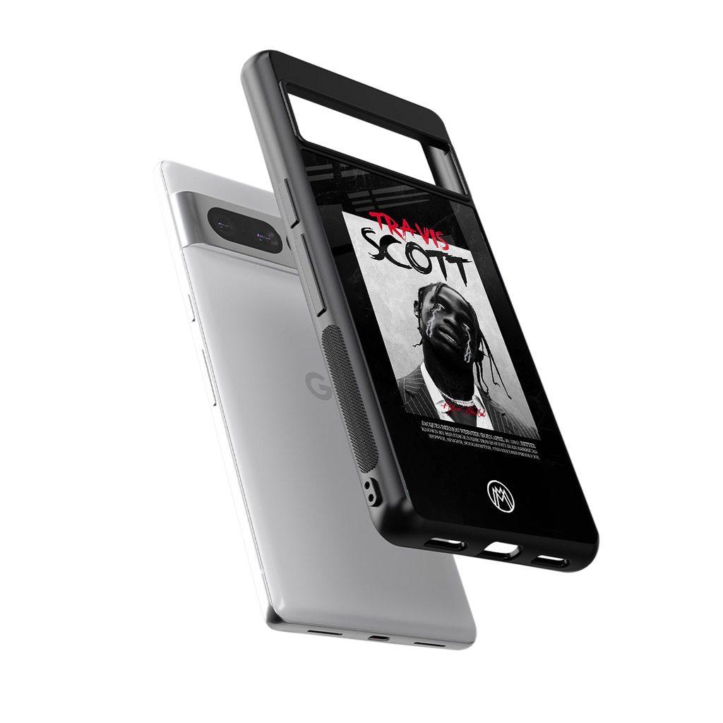 astro world back phone cover | glass case for google pixel 7 pro