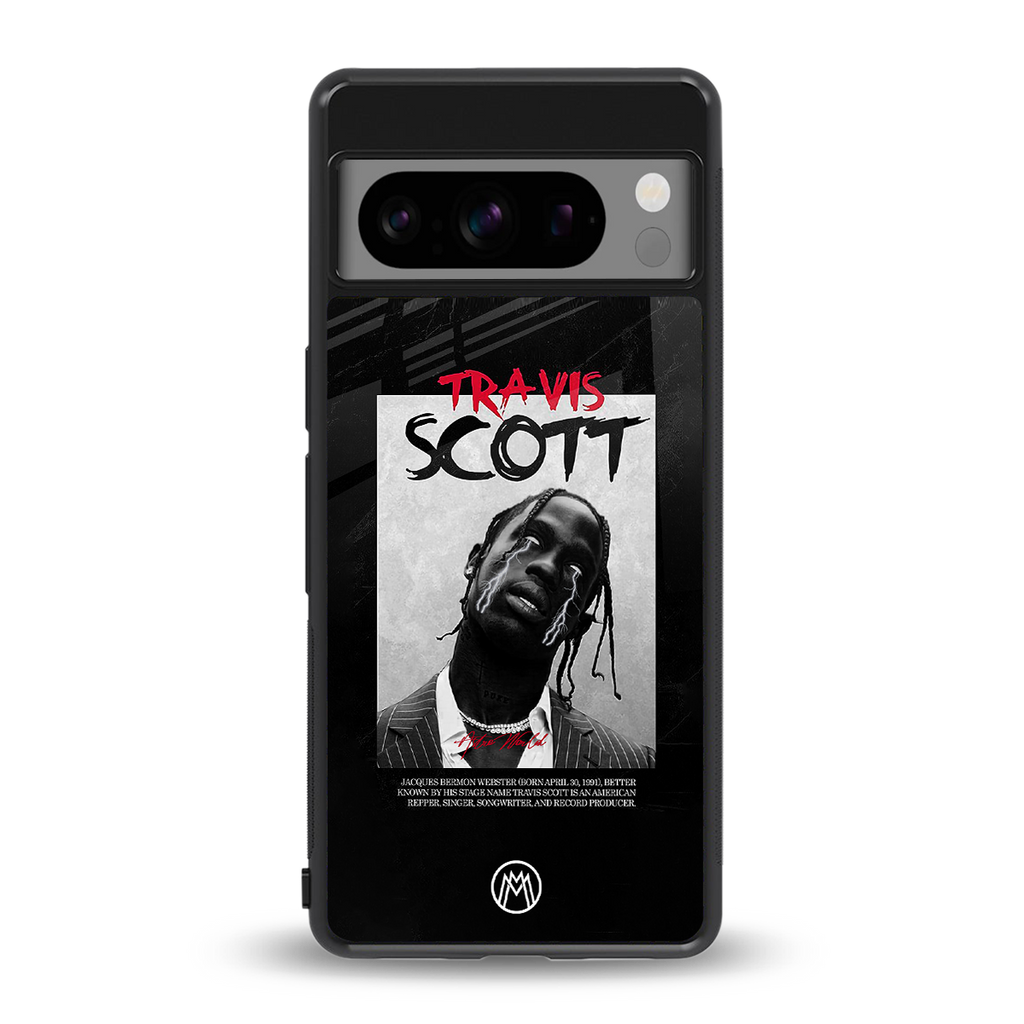 astro world back phone cover | glass case for google pixel 8 pro
