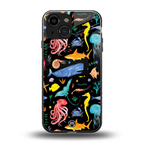 atomic ocean back phone cover | glass case for iphone 13 mini