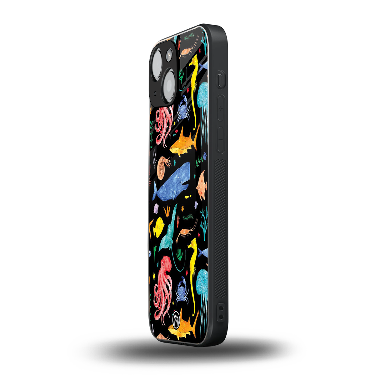 atomic ocean back phone cover | glass case for iphone 13 mini