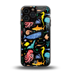 atomic ocean back phone cover | glass case for iphone 13 pro max
