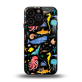atomic ocean back phone cover | glass case for iphone 13 pro