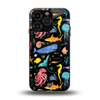 atomic ocean back phone cover | glass case for iphone 13 pro