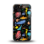atomic ocean back phone cover | glass case for iphone 13