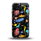 atomic ocean back phone cover | glass case for iphone 15 plus