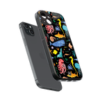 atomic ocean back phone cover | glass case for iphone 14 plus