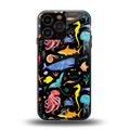 atomic ocean back phone cover | glass case for iphone 16 pro max
