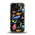 atomic ocean back phone cover | glass case for iphone 16 pro