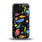 atomic ocean back phone cover | glass case for iphone 16 pro