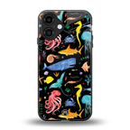 atomic ocean back phone cover | glass case for iphone 16