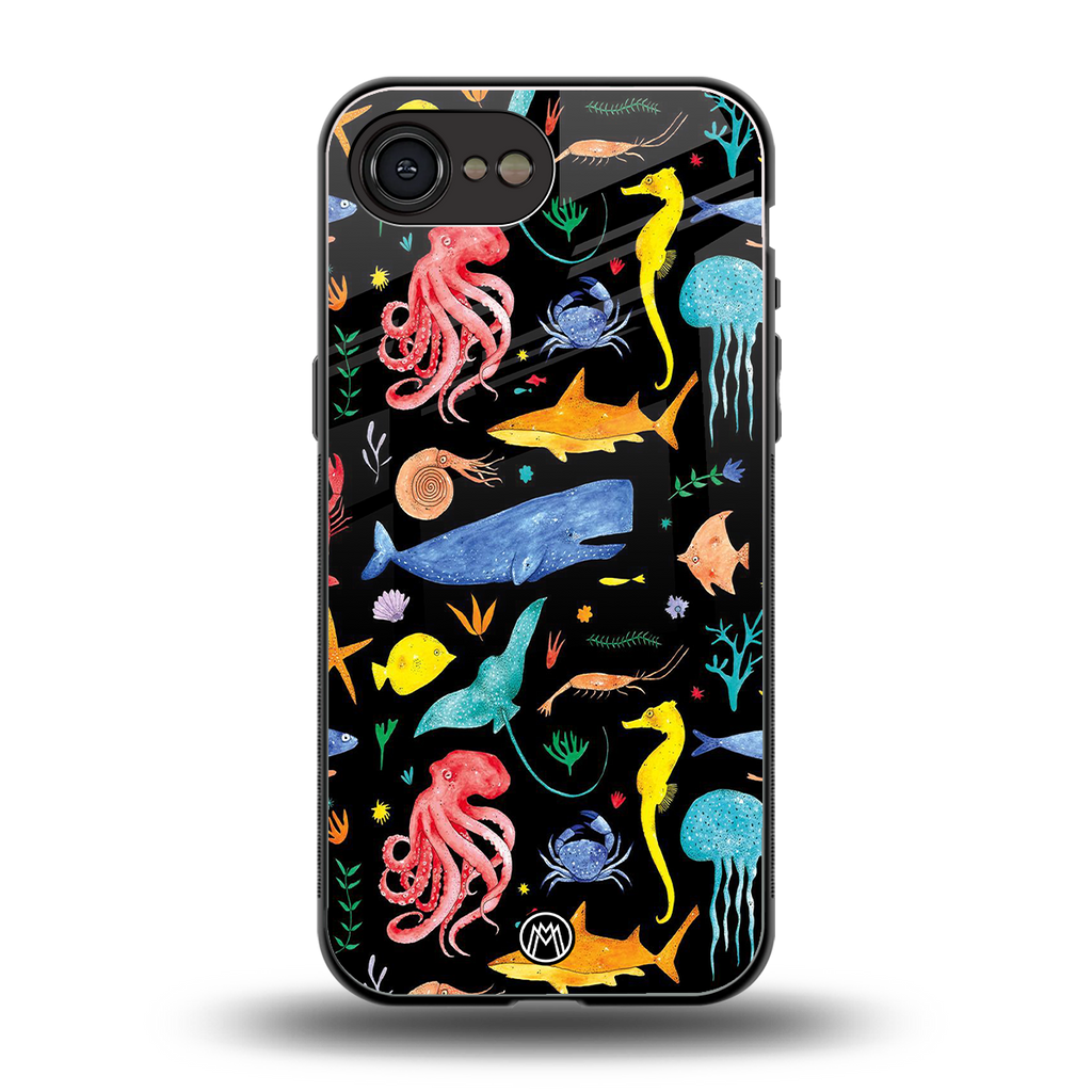 atomic ocean back phone cover | glass case for iphone 16e