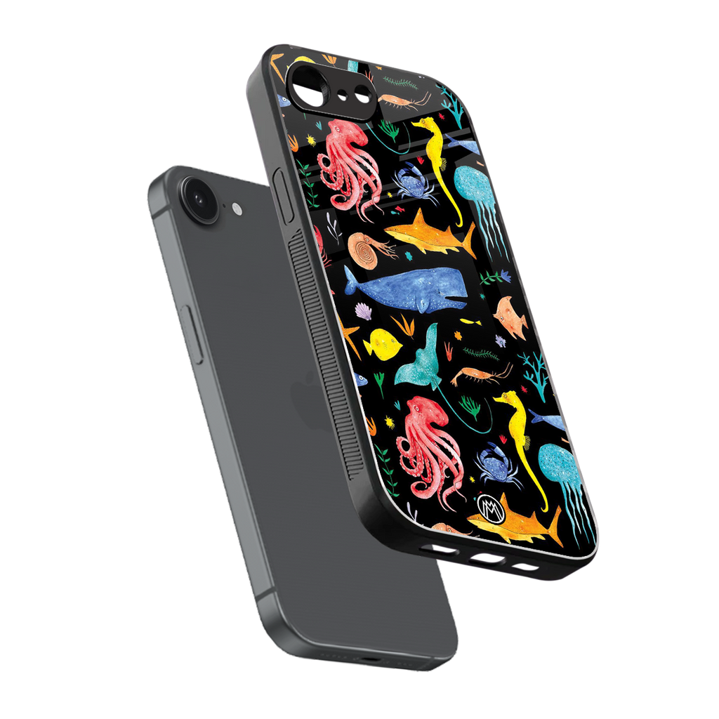 atomic ocean back phone cover | glass case for iphone 16e