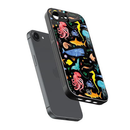 atomic ocean back phone cover | glass case for iphone 16e
