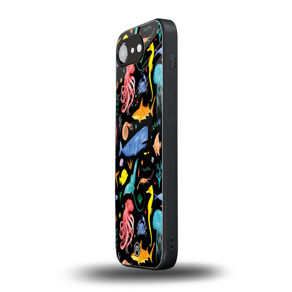 atomic ocean back phone cover | glass case for iphone 16e