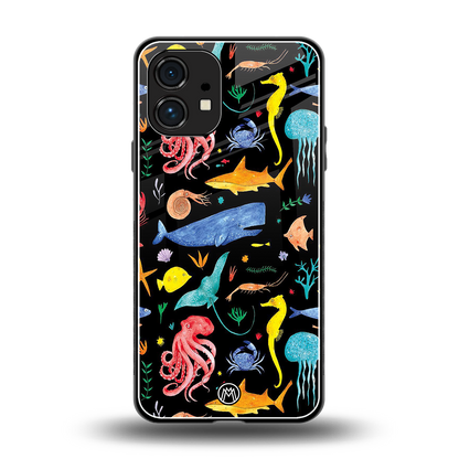 atomic ocean back phone cover | glass case for nothing phone 1