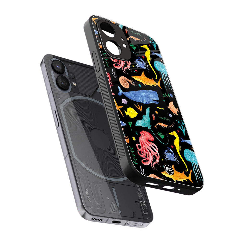 atomic ocean back phone cover | glass case for nothing phone 1