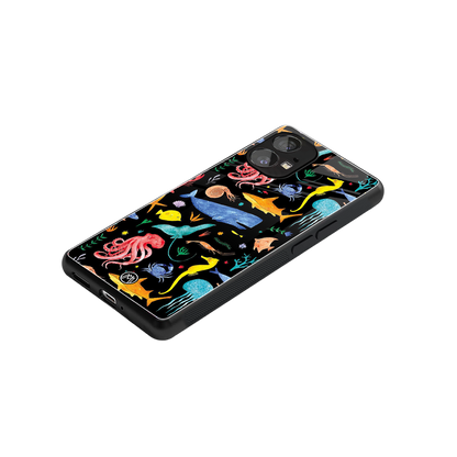 atomic ocean back phone cover | glass case for nothing phone 1