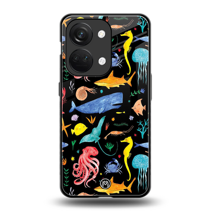 atomic ocean back phone cover | glass case for oneplus nord 3