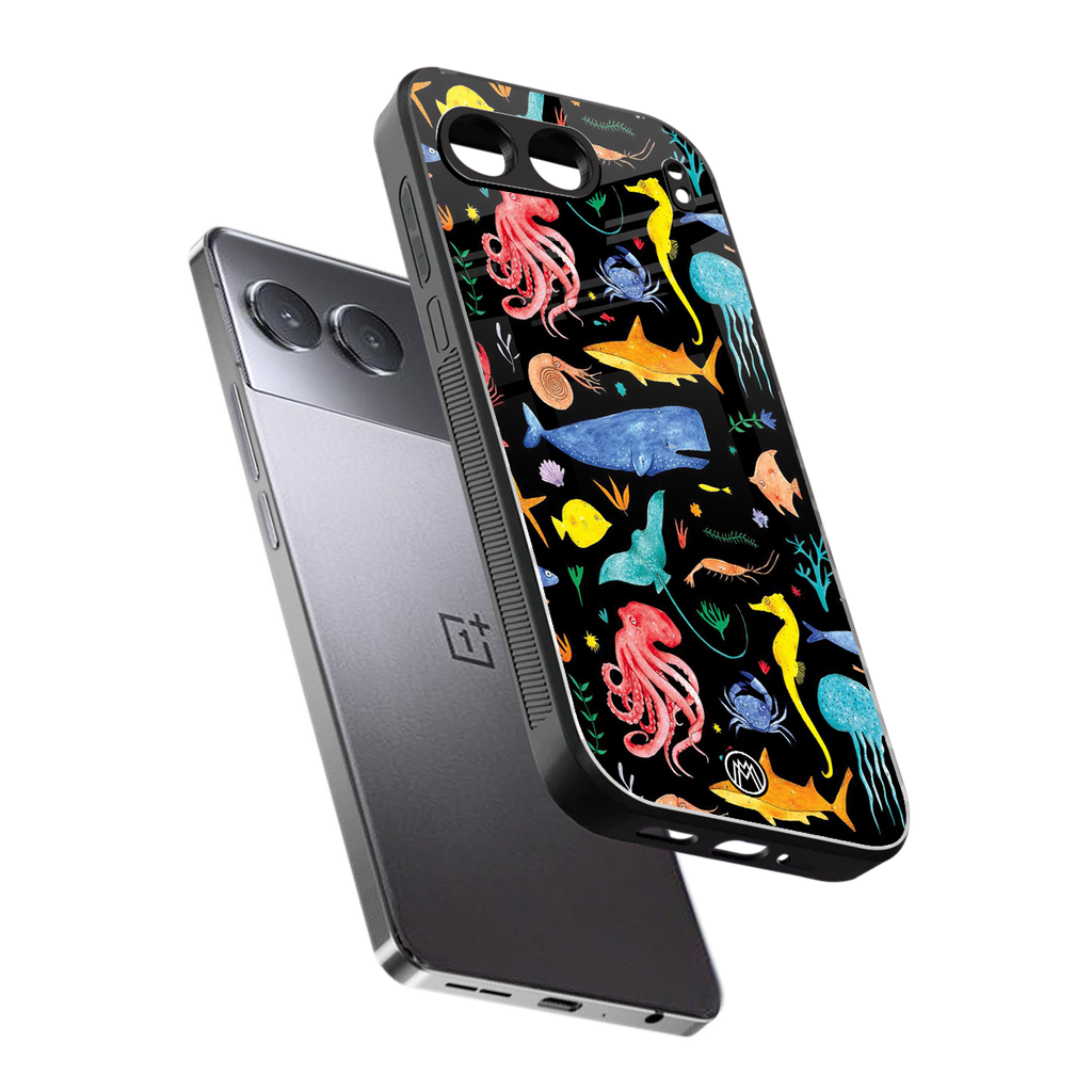 atomic ocean back phone cover | glass case for oneplus nord 4