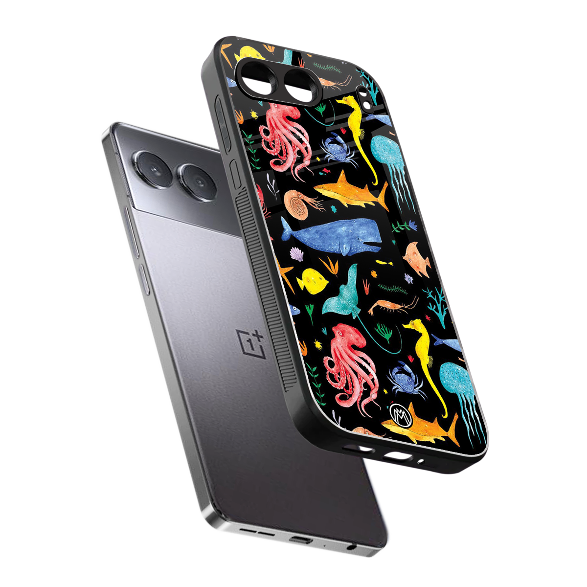 atomic ocean back phone cover | glass case for oneplus nord 4